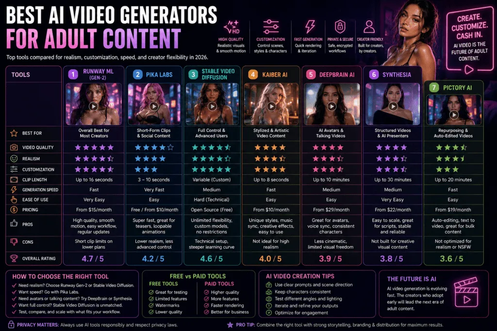 Best ai video generators for adult content - ai porn