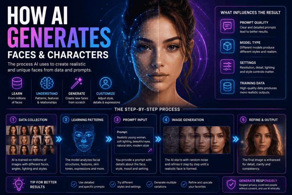 How ai generates faces and characters - ai porn